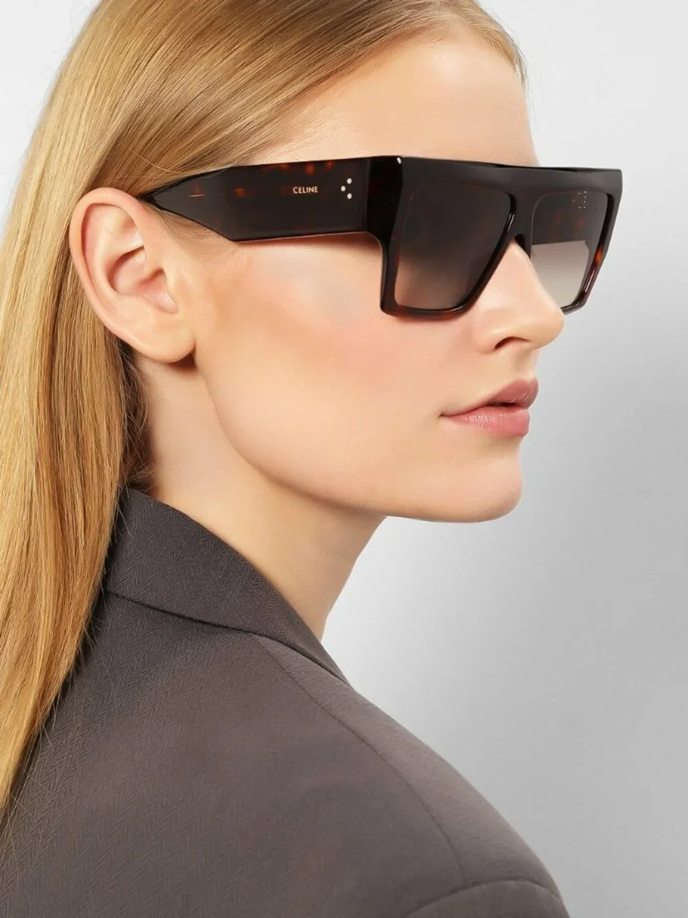 Celine BOLD 3 DOTS Women Sunglasses Havana Brown Gradient Square CL40092I 52F - Picture 11 of 11